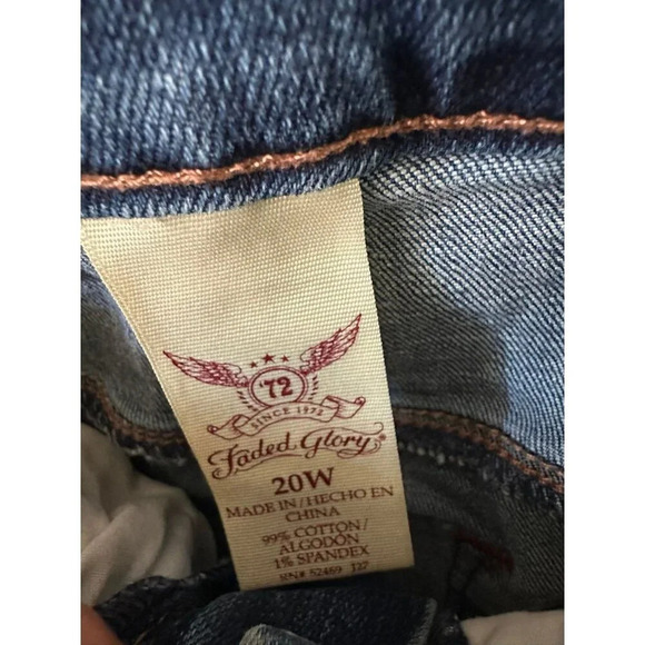 Faded Glory women’s size 20W denim jeans - Picture 5 of 7